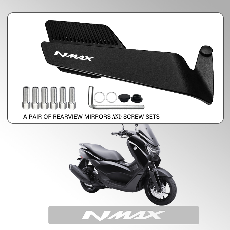 Nmax Tech Max Accessories - Espelho retrovisor para motocicleta, espelho lateral