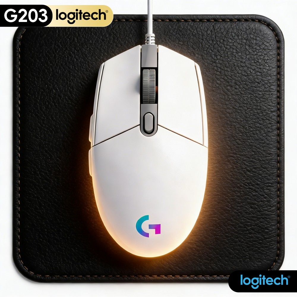Logitech Mouse G203 - Mouse Gamer Com Fio Logitech G203,