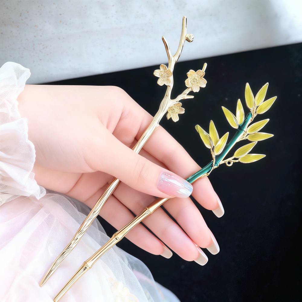 Tech Accessories For Women - Pauzinhos de Cabelo de Liga Esmaltada