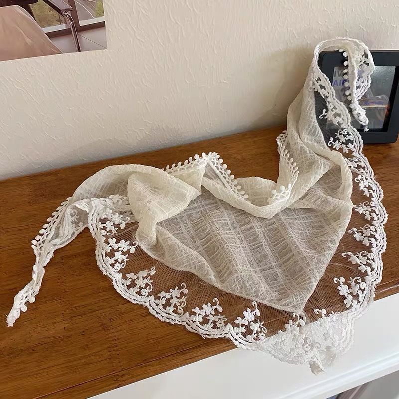 Tech Accessories For Women - Moda laço triângulo lenço romântico floral
