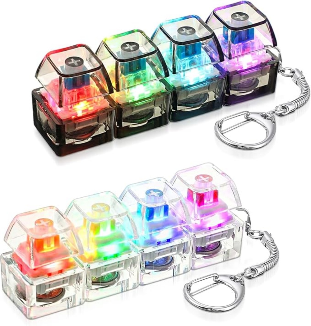 Tech Office Accessories - Brinquedo de Botão LED Clicável para
