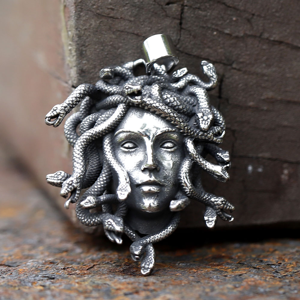 Vintage Tech Accessories - Novo aço inoxidável 316l masculino medusa