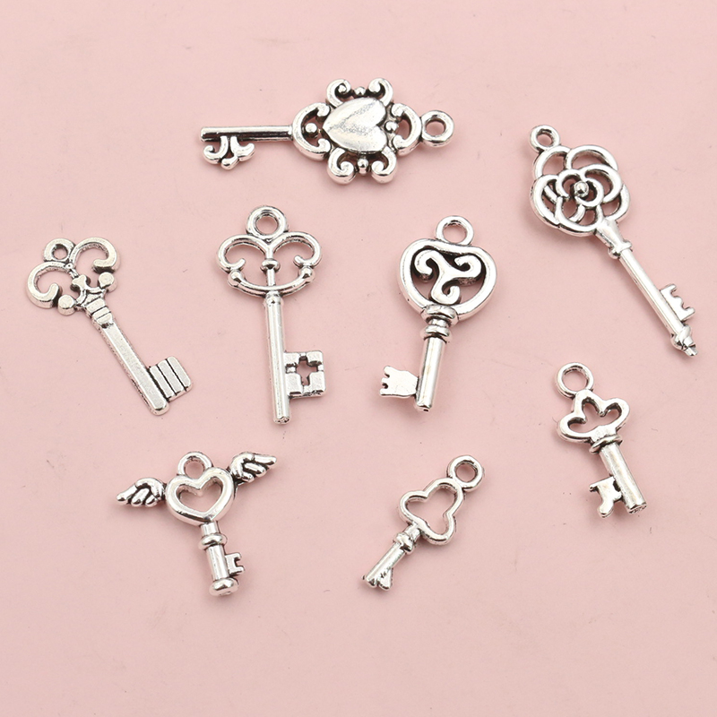 Vintage Tech Accessories - Encantos de chave pequena vintage, 50