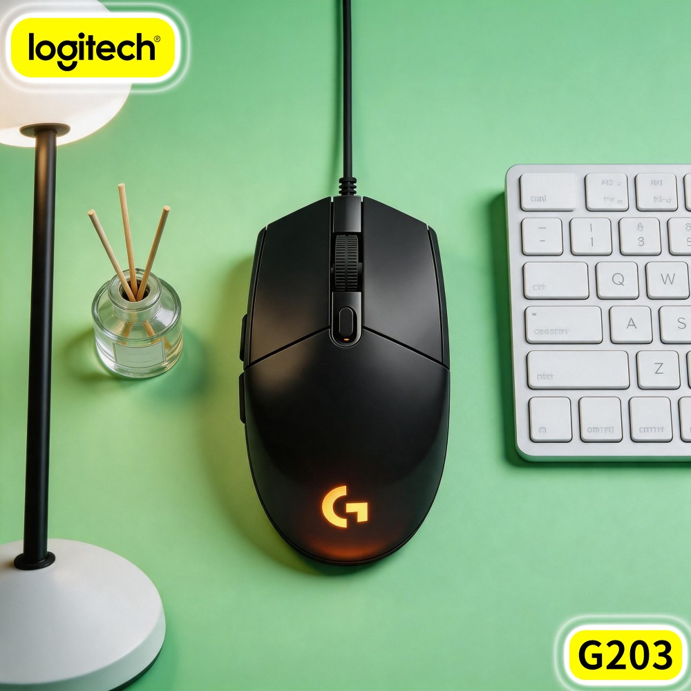 Logitech Mouse G203 - Mouse Gamer com Fio Logitech G203,