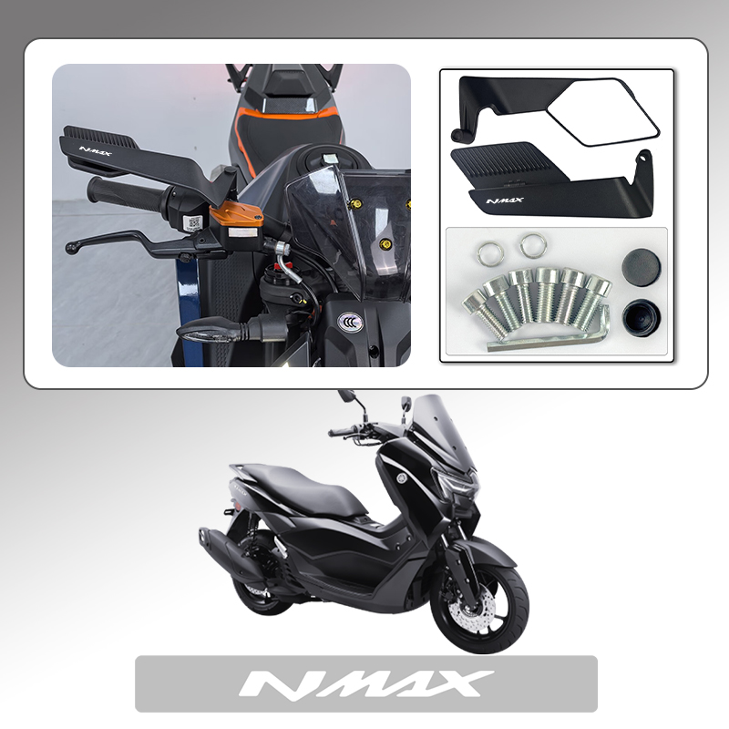 Nmax Tech Max Accessories - Par de espelhos retrovisores laterais para
