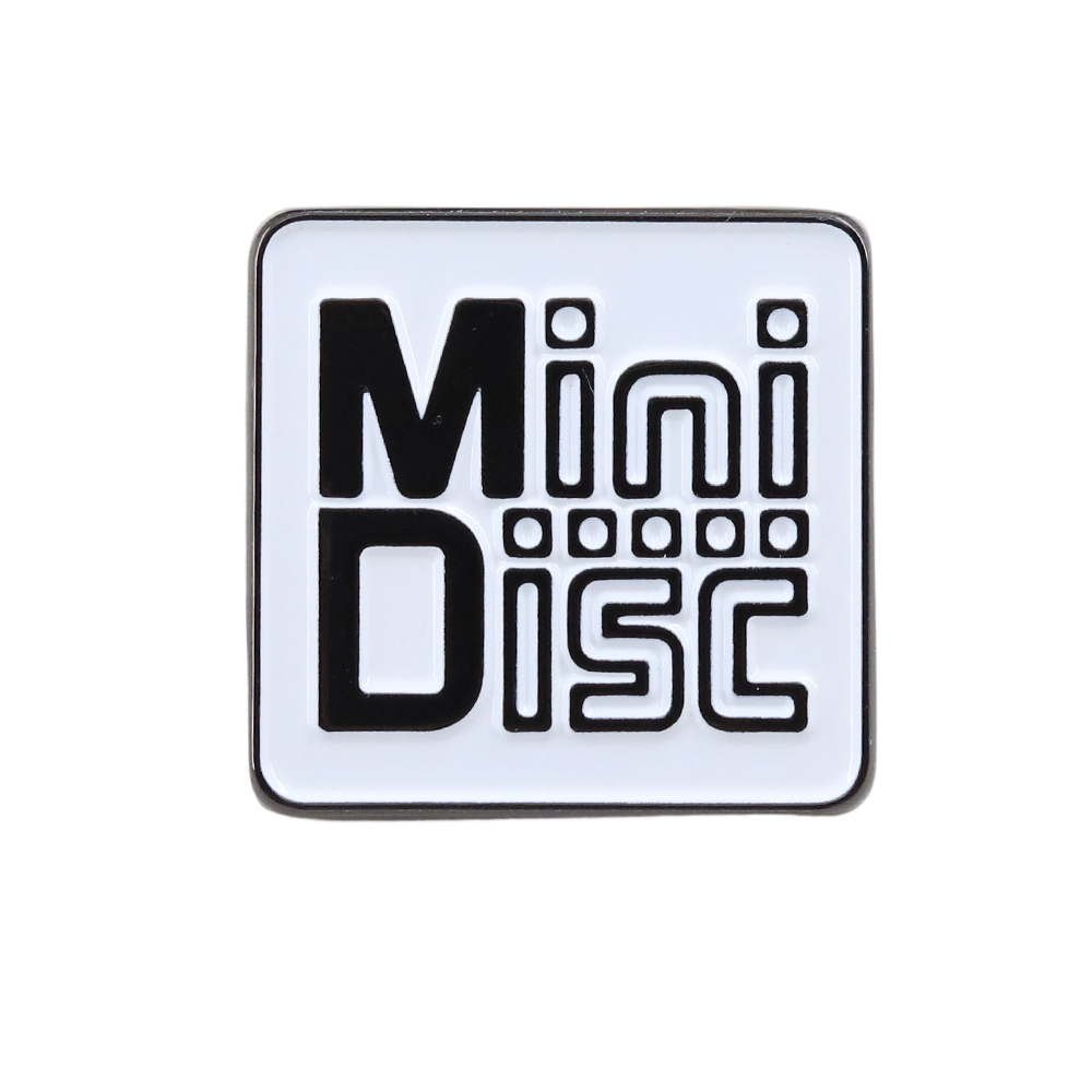 Tech Accessories Backpack - Vintage minidisc md logotipo esmalte pino