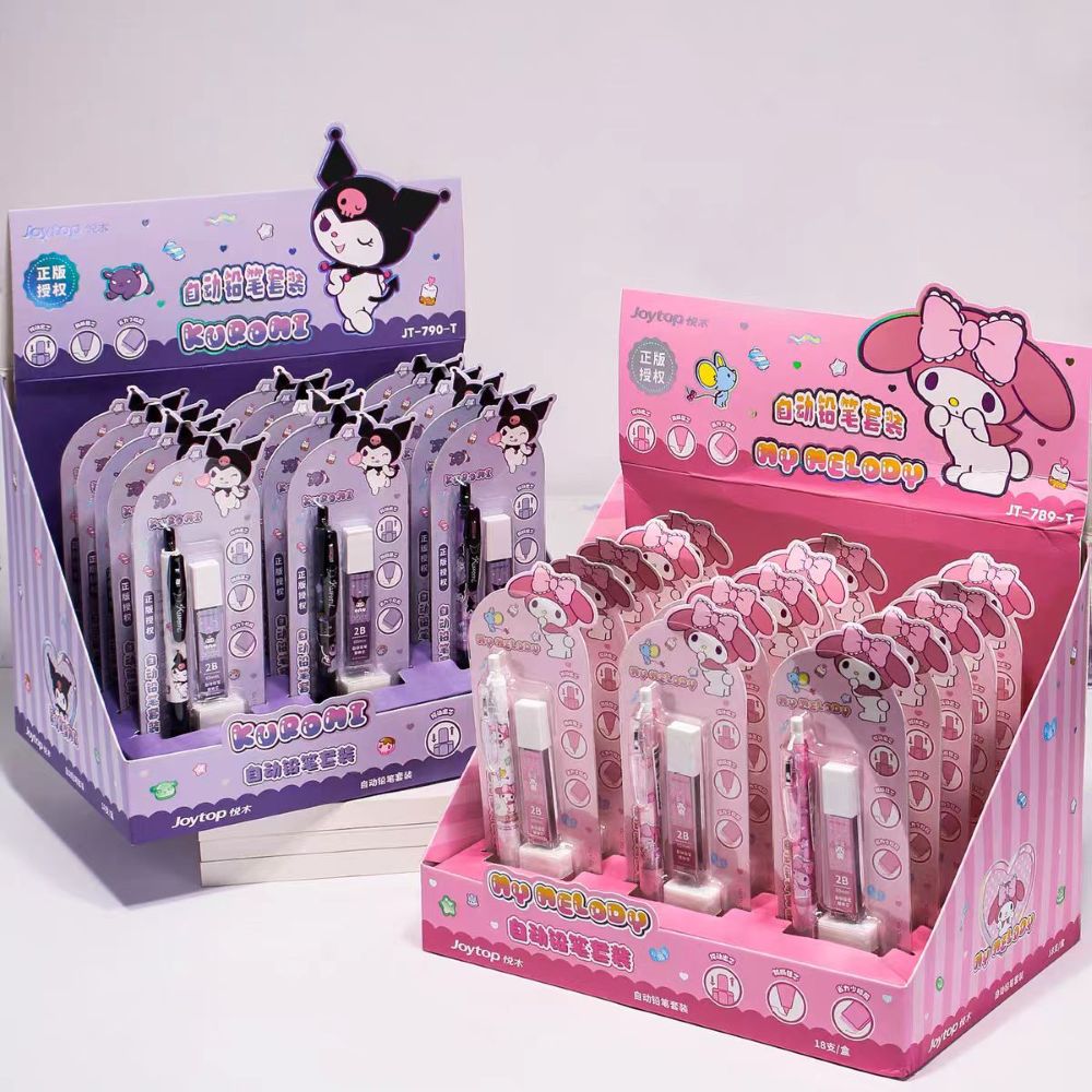 Kawaii Tech Accessories - Conjunto de Lápis Mecânicos Sanrio Original,
