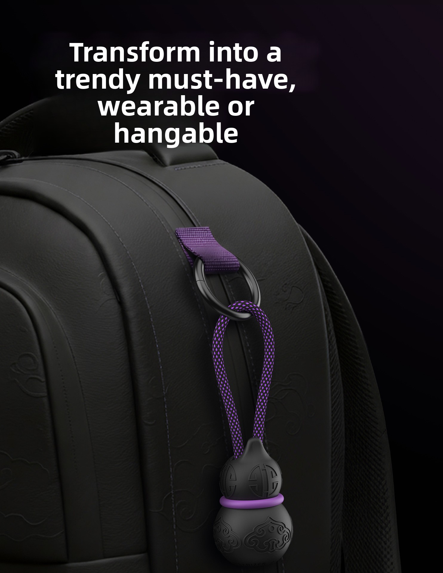 Tech Accessories Backpack - Organizador de Cabos Portátil, Chaveiro de