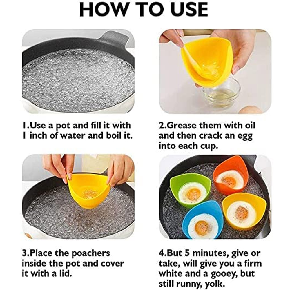 Silicone Egg Poacher e Caldeir - Tech Accessories And Gadgets avaliação e preço