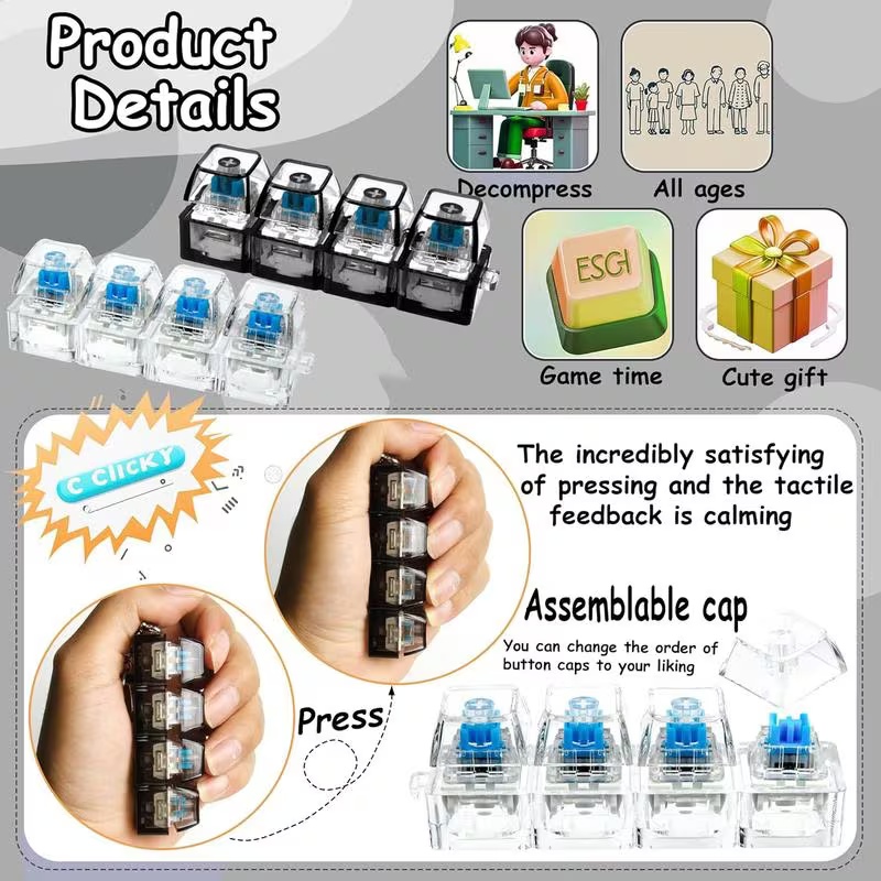 Brinquedo de Botão LED Clicáve - Tech Office Accessories avaliação e preço