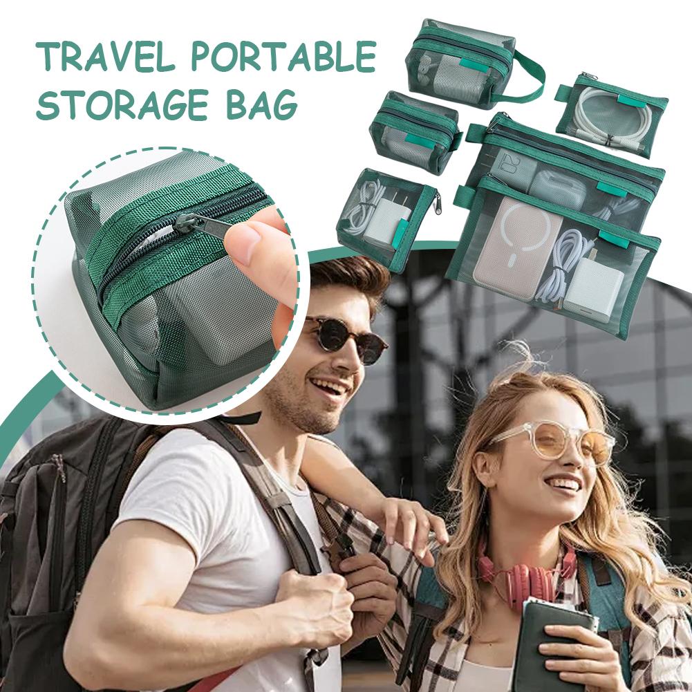 Conjunto de 6 Bolsas Organizad - Travel Cable Organizer avaliação e preço