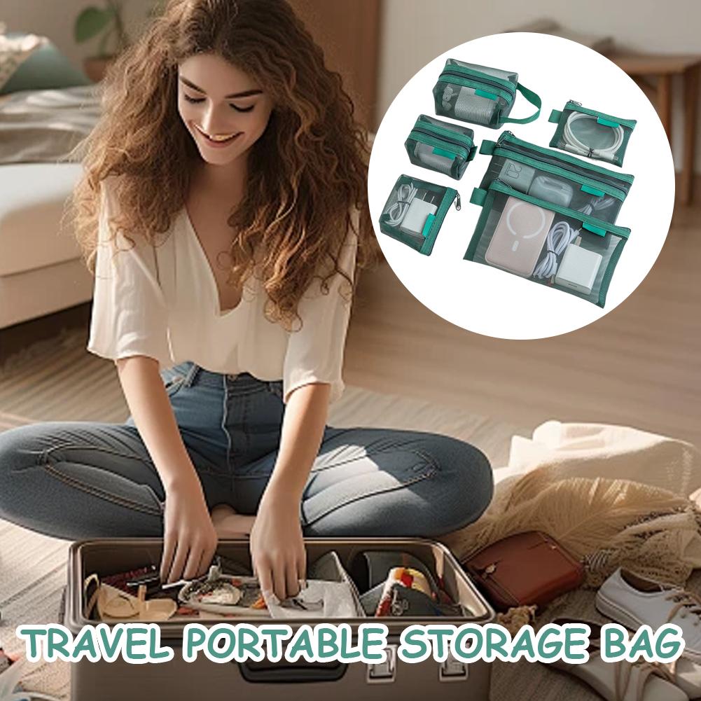 Conjunto de 6 Bolsas Organizad - Travel Cable Organizer avaliação e preço