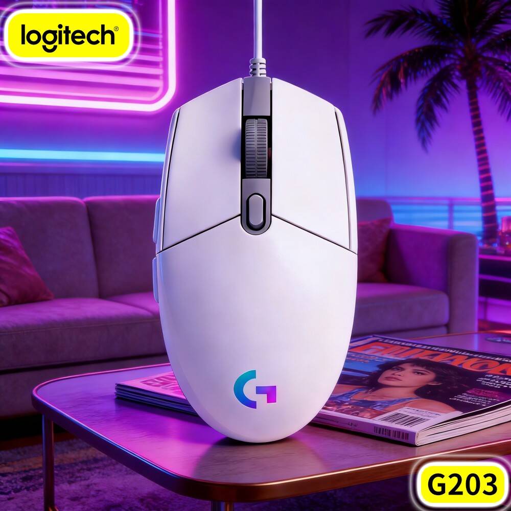 Mouse Gamer Com Fio Logitech G - Logitech Mouse G203 avaliação e preço