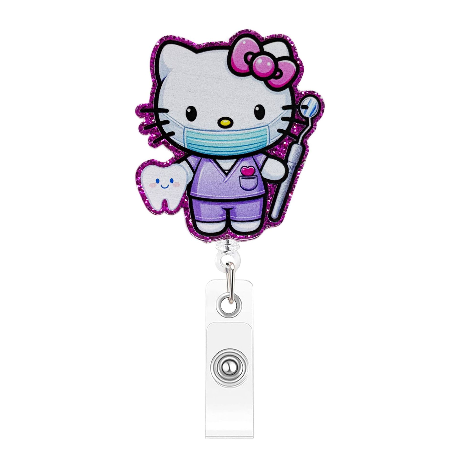 Porta-Crachá Retrátil Sanrio H - Kawaii Tech Accessories avaliação e preço